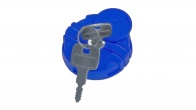картинка Крышка бака AdBlue KN-087 d-40 пластмасса с защитой и ключом (синяя) /50 от ТАЮРАВТО