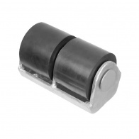 картинка Отбойник №2003/2 с платформой 2 ролик резиновый D=100, d=33, h=78 мм, РТИ-СЕРВИС - оптом от представителя ведущих производителей